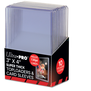 Ultra Pro 10x 130pt Toploader und 10 Hüllen für mehrere Karten